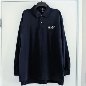 NWOT Y2K vintage WFI men's classic fit long sleeve polo